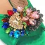 Chic / Beautiful Rhinestone Satin Purple Prom Womens Sandals Clutch Bags 2023 9 cm Open / Peep Toe Crystal Thick Heels Sandals High Heels Clutch Bags