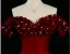 Chic / Beautiful Burgundy Pearl Appliques Prom Dresses 2024 Satin A-Line / Princess Off-The-Shoulder Sleeveless Backless Floor-Length / Long Prom Formal Dresses