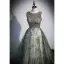 Bling Bling Dark Green Multi-Colors Sequins Prom Dresses 2022 Ball Gown Scoop Neck Sleeveless Backless Floor-Length / Long Prom Formal Dresses
