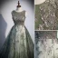 Bling Bling Dark Green Multi-Colors Sequins Prom Dresses 2022 Ball Gown Scoop Neck Sleeveless Backless Floor-Length / Long Prom Formal Dresses