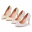 Elegante Weiß Perle Brautschuhe 2022 11 cm Stilettos Spitzschuh Hochzeit Pumps Hochhackige