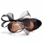 Sexy Noire Bride Cheville Noeud Soirée Sandales Femme 2022 Satin 11 cm Talons Aiguilles Peep Toes / Bout Ouvert Sandales Talons Hauts