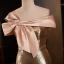 Glitzernden Sexy Gold Pailletten Abendkleider 2023 Meerjungfrau One-Shoulder Schleife Ärmellos Rückenfreies Lange Abend Festliche Kleider