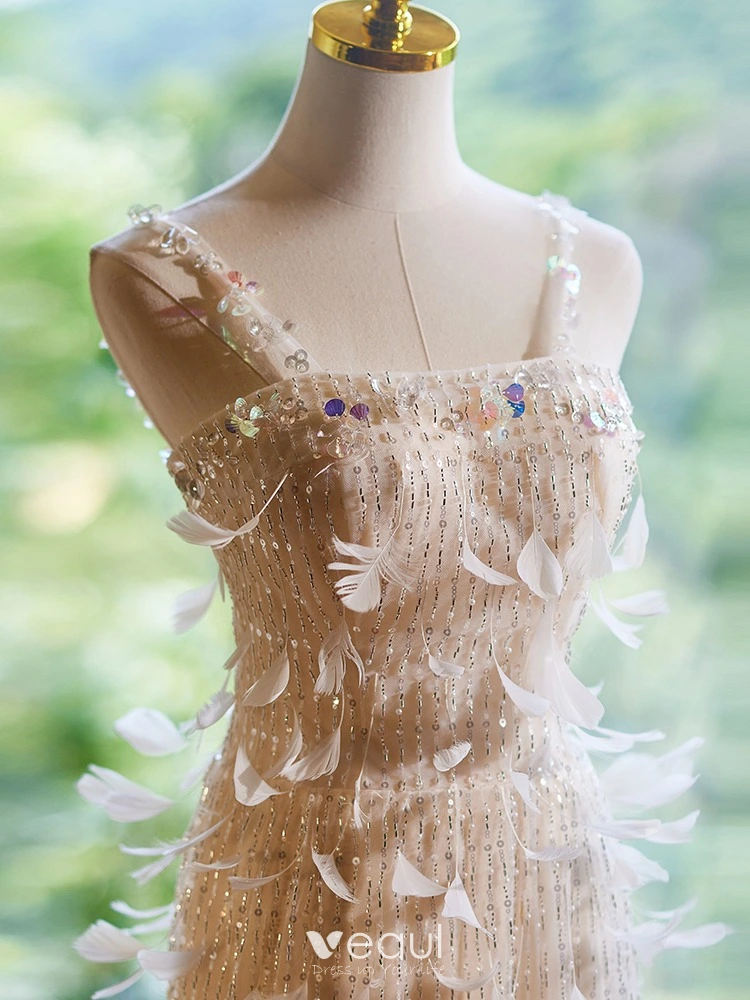 Trumpet/Mermaid Spaghetti Straps Floor-length Long Prom Dresses main image 1