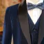 Navy Blue Long Sleeve Wedding Boys Wedding Suits 2025 Body Jewellery Coat Pants Shirt Tie Vest