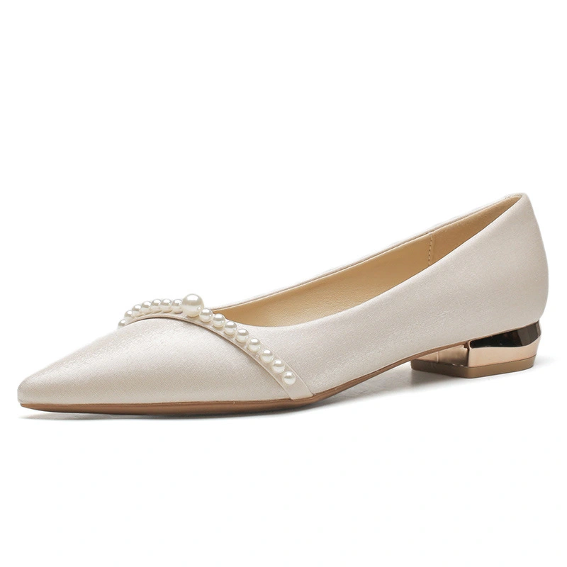 beige dress shoes for wedding Long Cream Prom Dress with Embroidered Flowers PromGirl