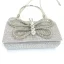 Scintillantes Argenté Faux Diamant Papillon Alliage Promo Pochette 2024