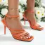 Abordable Sexy Rougissant Rose Soirée Été Sandales Femme 2022 Bride Cheville 7 cm Talons Aiguilles Peep Toes / Bout Ouvert Sandales Talons Hauts