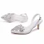 Élégant Simple Blanche Faux Diamant Chaussure De Mariée 2026 6 cm Talons Aiguilles À Bout Pointu Mariage Talons Hauts