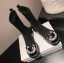 Fashion Black Street Wear Pearl Rhinestone Bow Womens Boots 2024 Leather 7 cm Block Heels Round Toe Boots