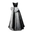 Vintage / Retro Black Evening Dresses 2022 A-Line / Princess Strapless Bow Sleeveless Backless Floor-Length / Long Evening Party Formal Dresses