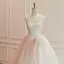 High End Schön Rosa Brautkleider / Hochzeitskleider 2026 Ballkleid Bandeau Ärmellos Rückenfreies Lange
