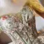 Chic / Beautiful Sage Green Sequins Lace Flower Homecoming Graduation Dresses 2025 A-Line / Princess Off-The-Shoulder Short Sleeve Backless Tea-length Formal Dresses