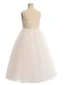 Chic / Beautiful White Beading Pearl Short Birthday Flower Girl Dresses 2024 Spaghetti Straps Sleeveless Backless