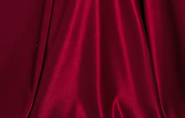Elegant Burgundy Satin Prom Dresses 2025 A-Line / Princess Off-The-Shoulder Puffy Short Sleeve Backless Floor-Length / Long Prom Formal Dresses