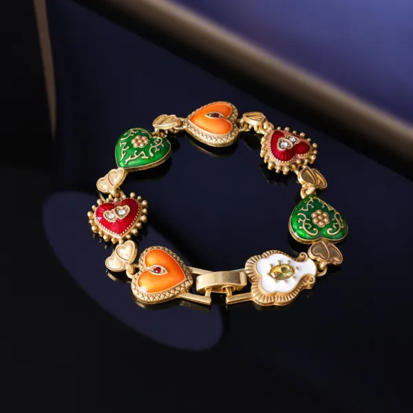 Vintage / Retro Medieval Multi-Colors Alloy Heart-shaped Prom Necklaces Bracelets Earrings Accessories 2025