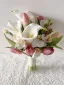 Snygga / Fina Rodnande Rosa Blomma Brudbukett 2025