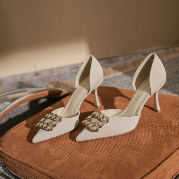 Schöne Schwarz Strass Abend Damen schuhe 2022 8 cm Stilettos Spitzschuh Hochhackige