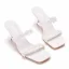 Sexy White Pearl Lace Flower Womens Sandals 2022 Cocktail Party 7 cm Stiletto Heels Open / Peep Toe Sandals High Heels
