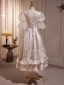 Vintage / Retro Audrey Hepburn Style Blushing Pink Prom Dresses 2023 A-Line / Princess Scoop Neck Puffy Short Sleeve Tea-length Prom Formal Dresses