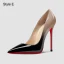 Sexy Red Gradient-Color Evening Party Pumps 2023 Patent Leather 12 cm Stiletto Heels Pointed Toe Pumps High Heels