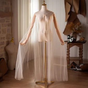 Modest Simple White Prom Tulle Shawl 2026