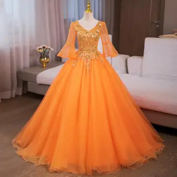 Chic Beautiful Ocean Blue Sequins Prom Dresses 2024 Ball Gown V Neck Bell Sleeves Backless Floor Length Long Tulle Prom Formal Dresses