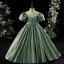 Schlicht Weiß Geburtstag Blumenmädchenkleider 2024 Ballkleid Rundhalsausschnitt Geschwollenes Kurze Ärmel Rückenfreies Schleife Lange