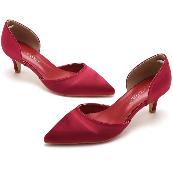 Modest / Simple White Casual Pointed Toe Womens Sandals 2023 5 cm Stiletto Heels Sandals High Heels