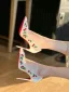 Mooie / Prachtige Witte Kers Geborduurde Gala Pumps 2024 Strik 10 cm Naaldhakken / Stiletto Spitse Neus Hoge Hakken