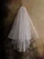 Simple Blanche Tulle Voile De Mariée 2026