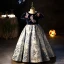 Chic / Beautiful Navy Blue Beading Sequins Birthday Flower Girl Dresses 2022 Ball Gown Scoop Neck Short Sleeve Floor-Length / Long Flower Girl Dresses