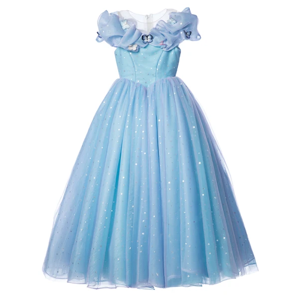 Cinderella Sky Blue Birthday Flower Girl Dresses Ball Gown 2022 Scoop Neck Lace Sequins Cinderella Sky Blue Birthday Flower Girl Dresses Ball Gown 2022 Scoop Neck Lace Sequins