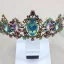 Vintage Multi-Kolory Rhinestone Stop Tiara Ozdoby Do Włosów Ślubne 2023 Ślub