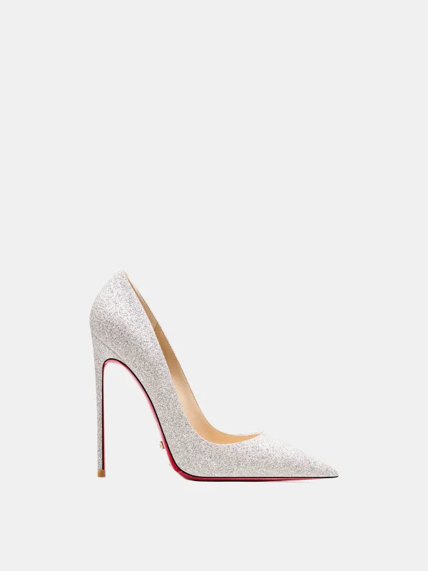 Charmant Blanche Soirée Paillettes Semelle Rouge Escarpins 2026 12 cm Talons Aiguilles À Bout Pointu Talons Hauts