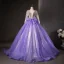 Sparkly Silver Sequins Prom Dresses 2025 Ball Gown V-Neck Long Sleeve Backless Floor-Length / Long Formal Dresses