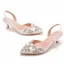 Modest / Simple Gold Rhinestone Prom Womens Sandals 2024 5 cm Stiletto Heels Pointed Toe Sandals High Heels