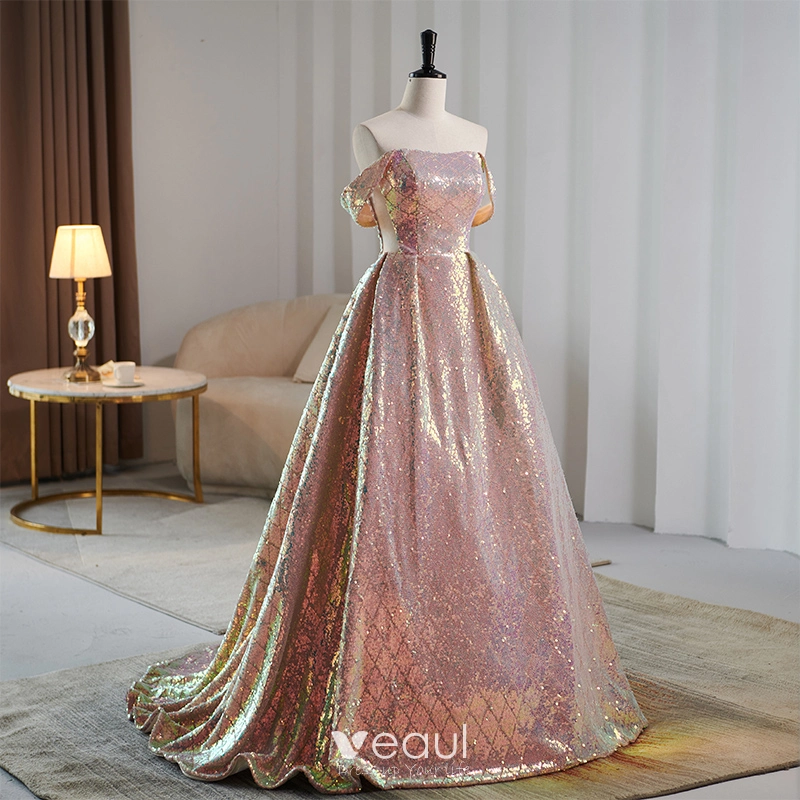 Prom Dress Girls Rose Gold Sequin Dress Durtebeua Dress For Girls Princess  Prom Dresses For Toddler