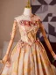 Élégant Orange Appliques Robe De Bal 2024 Princesse Bustier Sans Manches Dos Nu Longue Promo Robe De Ceremonie