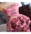 Flower Fairy Fuchsia Ruffle Appliques Prom Dresses 2025 Trumpet / Mermaid Strapless Sleeveless Backless Floor-Length / Long Formal Dresses