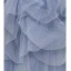 Chic / Beautiful Sky Blue Cascading Ruffles Sequins Prom Dresses 2023 A-Line / Princess Off-The-Shoulder Puffy Short Sleeve Backless Floor-Length / Long Prom Formal Dresses
