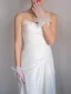 Chic / Belle Blanche Volants Noeud Mariage Gants Mariage 2025 Tulle