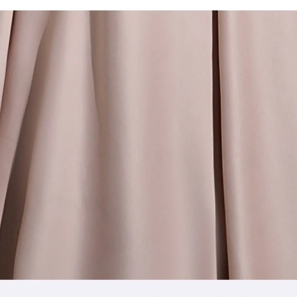 Modest / Simple Blushing Pink Satin Prom Dresses 2023 A-Line / Princess Square Neckline Puffy Short Sleeve Backless Floor-Length / Long Prom Formal Dresses