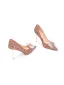 Bling Bling Rouge Paillettes Chaussure De Mariée 2026 Cuir 8 cm Talons Aiguilles À Bout Pointu Mariage Escarpins