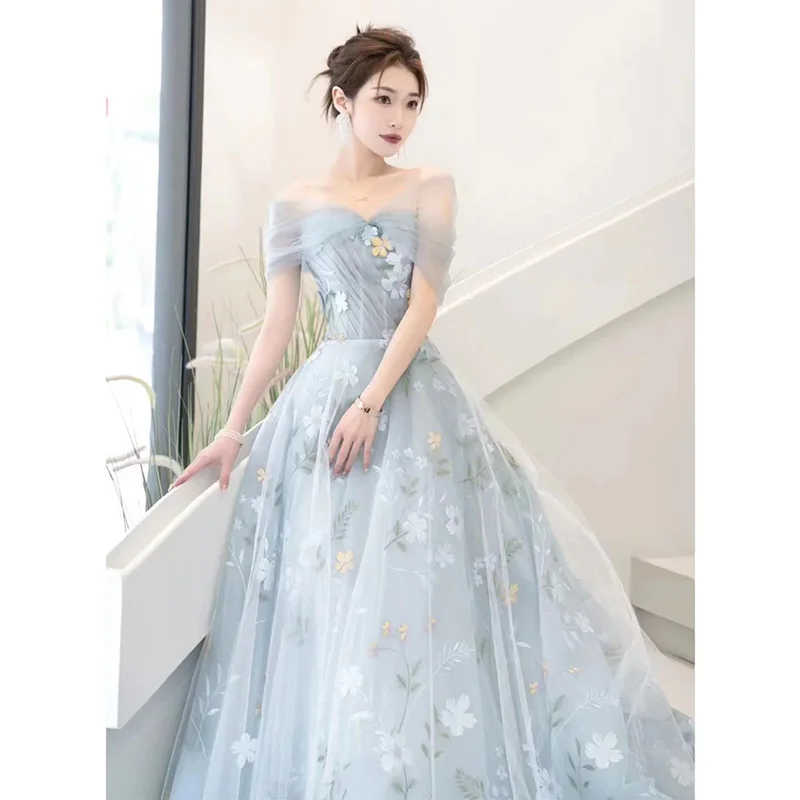 sachin and babi light blue dress Short Puffy Blue Prom Dress, Tulle Short Blue Puffy Homecoming Dress   shopluu