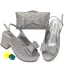 Chic / Beautiful Black Rhinestone Bow Womens Sandals Clutch Bags 2023 Evening Party 7 cm Thick Heels Open / Peep Toe Sandals High Heels Clutch Bags