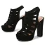 Inhabituel Beige Cocktail Sandales Femme 2022 Bride Cheville 12 cm Talons Épais Peep Toes / Bout Ouvert Sandales Talons Hauts