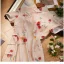 Chinese style Khaki Printing Summer Tea-length Cheongsam 2024 Trumpet / Mermaid High Neck Short Sleeve