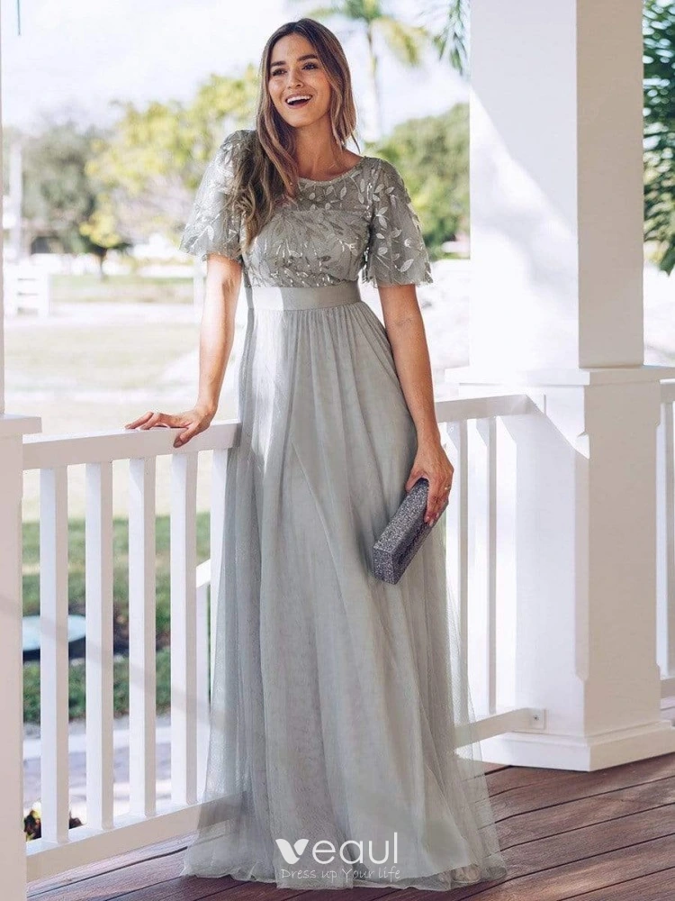 Grey dressy dresses top