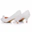 Elegante Witte Parel Bruidsschoenen 2025 5 cm Naaldhakken / Stiletto Spitse Neus Huwelijk Pumps Hoge Hakken
